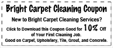 Bright Carpet Cleaning Coupon